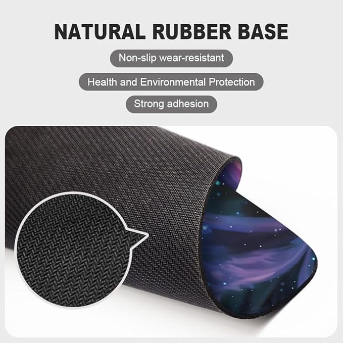 The Wolf in The Forest Texture Mouse pad, Square Waterproof and Anti Slip Mouse pad for Office laptops