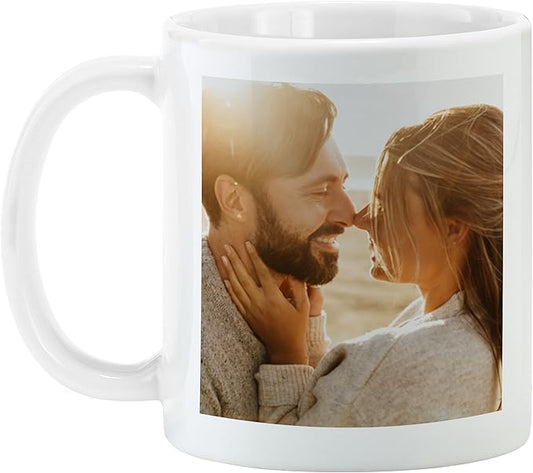 Let's Make Memories Personalized Photo Mug - Custom Coffee Mug - Your Photo - For Any Occasion - Birthday - For Him - For Her - For Friend - Couples -11oz- White Handle