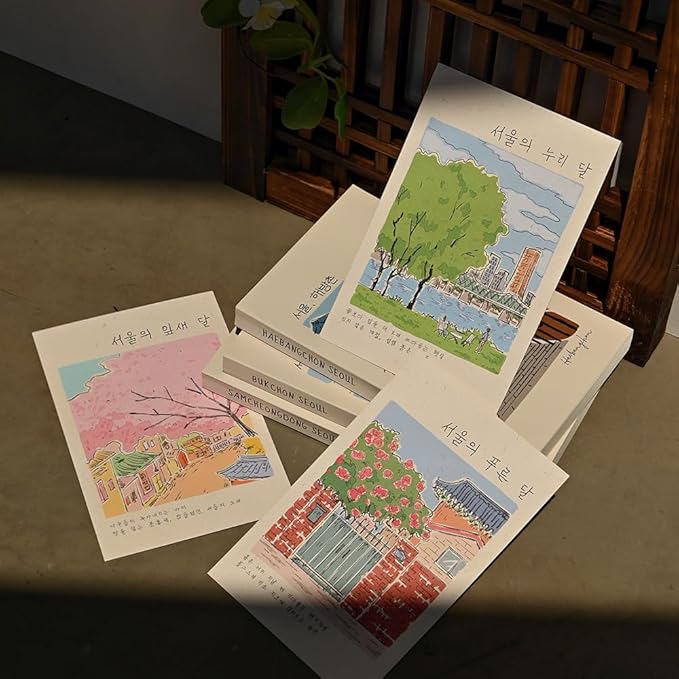 Monolike Twelve Months of Seoul Single Card - Mix 12 pack Postcards