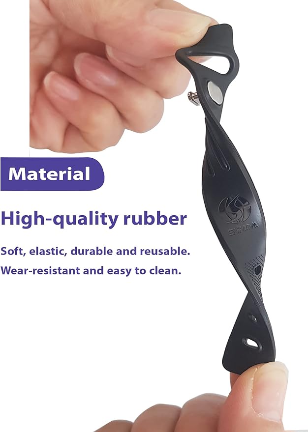SWOOM Silicone Cable Ties,Fastening Cable Management,Reusable Wire Organizer,Cable Straps Hook and Loop Cord Ties,Adjustable Zip Ties,Premium Cord Organizer Wire Ties,Elastic Cord Organizer (Black)
