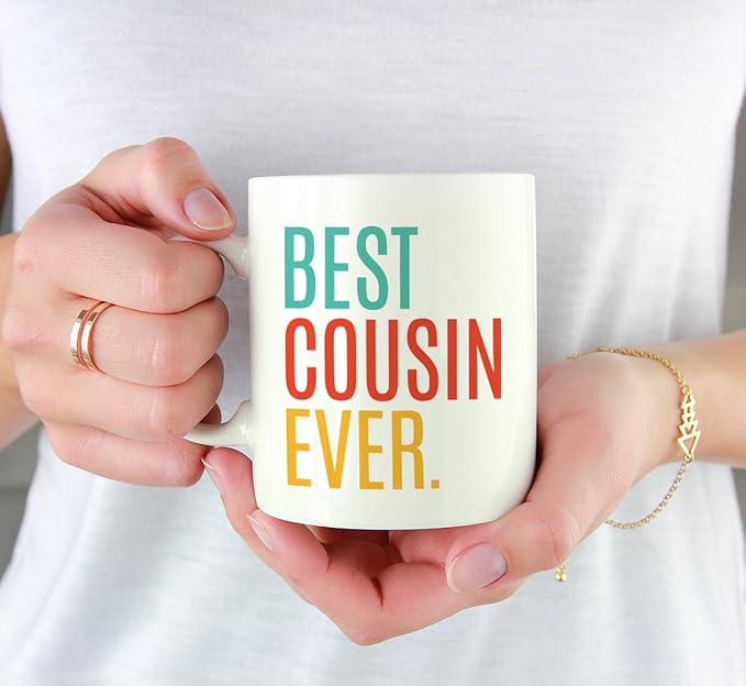 Andaz Press 11oz. Coffee Mug Birthday Gift, Best Cousin Ever, 1-Pack