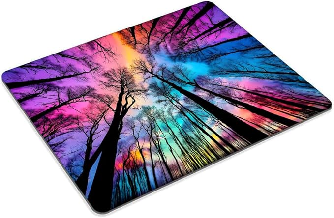 Square Mouse Pad Landscape Tree,Gaming Mouse Pads for Desk,Soft Computer Waterproof Non-Slip Mouse Mat