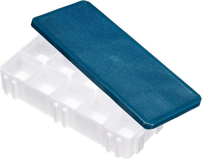 PATIKIL 10 Compartments Paint Palette, Plastic Painting Tray Deep Saver Box Detachable with Soft Cover Art Supplies Storage Organizer for Watercolor Gouache Oil Paint Art