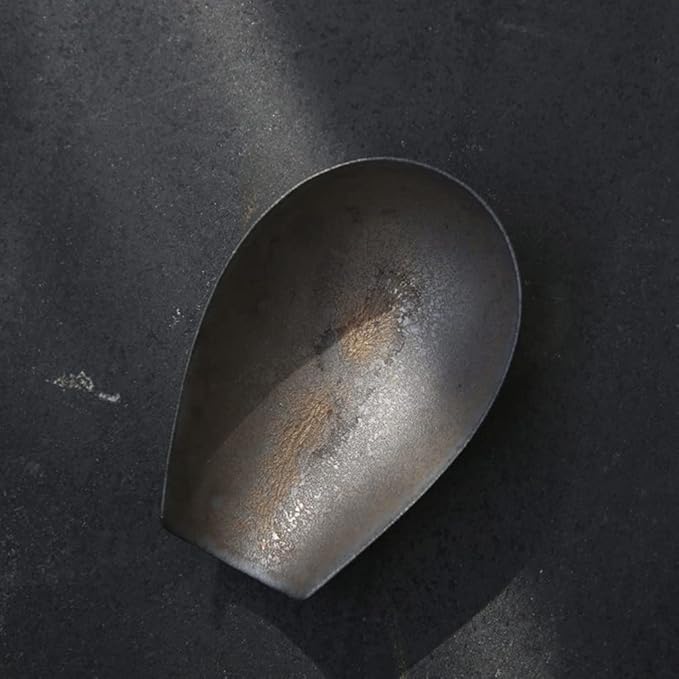 YARDWE Chinese Tea Scoop Porcelain Cha He Tea Vessel Salt Coffee Flour Shovel Loose Leaf Tea Presentation Gongfu Tea Accessory Essential Tools