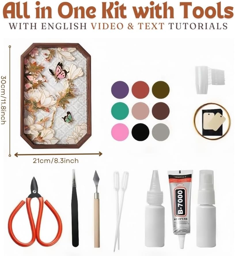 Cloisonne Filigree Enamel Glass Platter Kit - Image 2