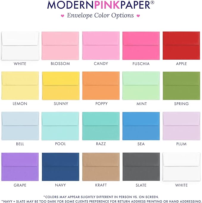 Modern Pink Paper 3 Letter Monogram Stationery Set for Men or Women FLAT NOTE CARDS, Monogrammed Note cards with Envelopes, Monogrammed Stationary Set PROFESSIONAL, Your Choice of Colors and Quantity