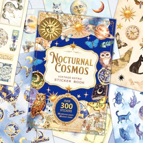 Vintage Astrology Sticker Book & Scrapbook Paper Pad by JUNKJWBZ%7CPeelStickInspir