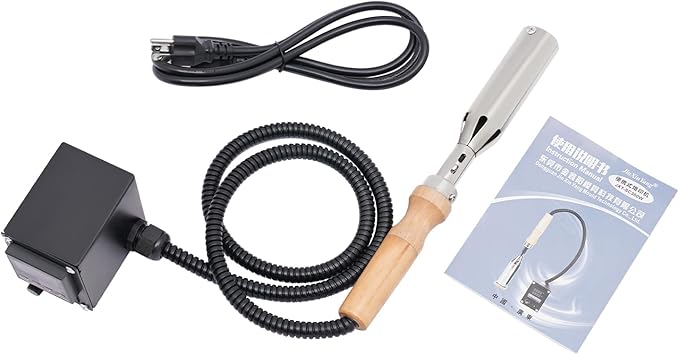 Handheld Hot Stamping Machine, 110V 1.4'' Leather Embossing Machine 300W Electric Iron for Wood Durable Custom Metal Branding Iron Stamps Wedding Stamps for Wood Paper Plastic