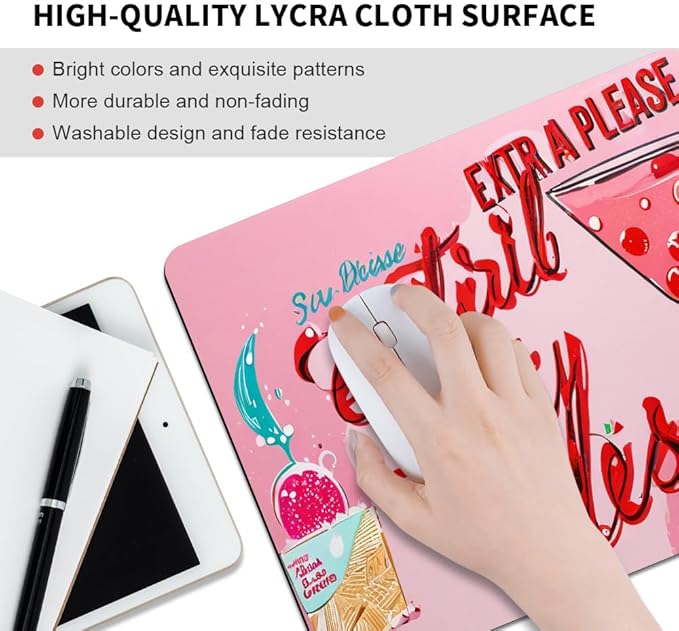 Extra Dirty Please Fun on Weekdays Texture Mouse pad, Square Waterproof and Anti Slip Mouse pad for Office laptops