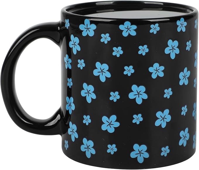 Disney Stitch Breaking Barrier 16 Oz Heat-Reactive Black Ceramic Mug