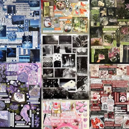 Japanese Sticker Book for Scrapbooking Supplies, Journal Stickers for Girls - Image 4