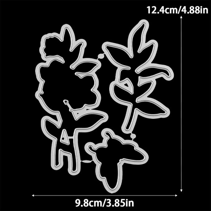 Morning Glory Butterfly Stamps and Cutting Dies for Card Making DIY Transparent Silicone Clear Stamp and Metal Die Cuts Sets for Scrapbooking Paper Greeting Cards Decor Seals Craft Supplies