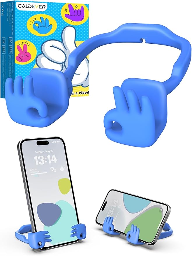 Stocking Stuffers for Teens Boys Cell Phone Holder: Mens Gifts for Adults Kids OK Hand Phone Stand for Desk Teenage Dad Husband Women Birthday Gifts Funny Cool Gadgets Who Have Everything Christmas