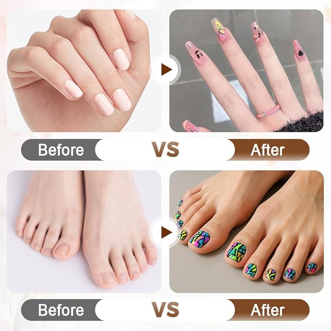 Nail Art Pens Set 12 Colors Nail Art Markers,2025 Nail Polish Pens Drawing Painting Pen for Home Salon,Quickly Dry Nail Art Nail DIY Decoration for Adult Kids (24-Colors)