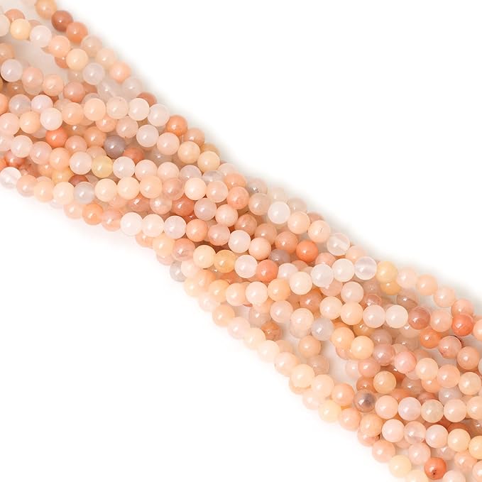 60PCS 6mm Natural Pink Aventurine Round Loose Beads for Jewelry Making DIY Bracelet Necklace Materials 1 Strand 15"
