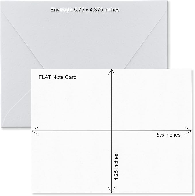 Fairmont & Grove Chic Interlocking 2 Letter Monogram Note Card and Envelope Stationery Set, Classic Monogrammed Personalized Stationary in Choice of Set Size and Colors (Monogram with Single Border)
