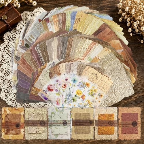 168Pcs Scrapbook Supplies Kit + 84 Floral Stickers, Decorative Craft Paper by Unknown