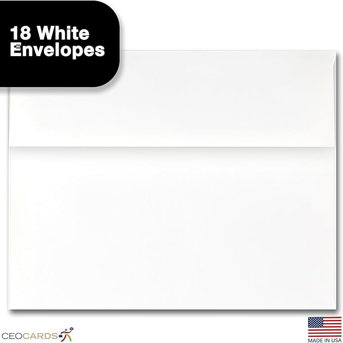 Happy Birthday Cards Bulk Greeting Card Set (Delicious) 18 Pack & White Envelopes - 5x7 Inch Birthday Theme for Family, Women, Men, Coworkers & Office (B2407)