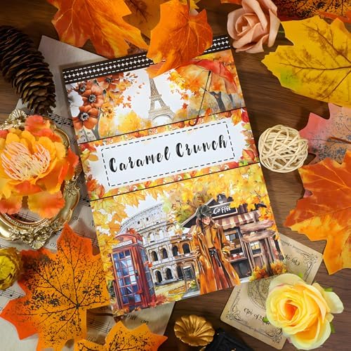 Snycler Sticker Book - 20 Sheets Vintage PET Stickers for Scrapbooking, Junk Journaling, Ephemera, and Decorative Crafts-Caramel Crunch - Image 2