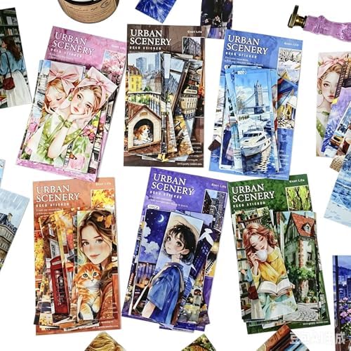 Alideco 120pcs Scrapbook Stickers Vintage People and Scenery Scrapbooking Junk Journal Crafts Embelishment Decoration Stickers (chengmanfanghua) by Alideco