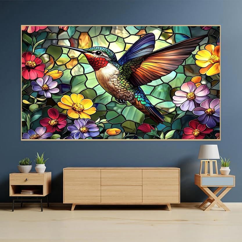 Large Diamond Art Kits for Adults, Hummingbird Diamond Art Painting Kits - Image 3