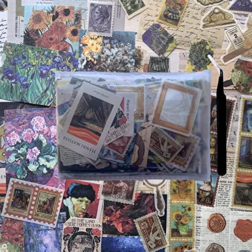 TIYPKE 200pcs Artistic Stickers for Journaling Supplies - Aesthetic Vintage Paper for Scrapbooking, Planners, Notebook, DIY Craft Kits, Postage Stamp Journal - Image 4