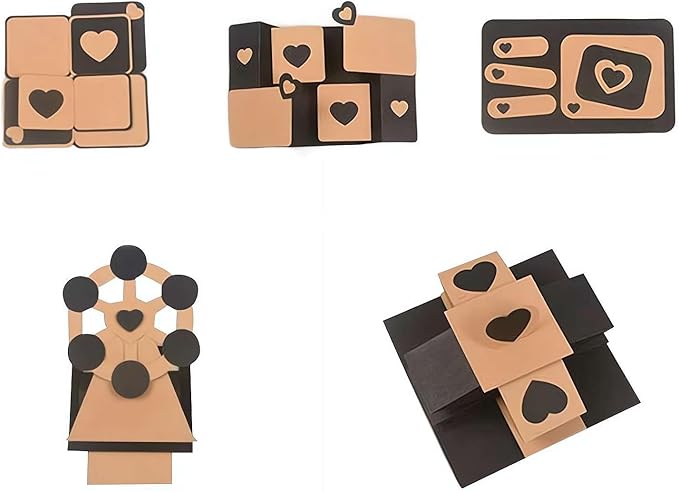 DIY Photo Album Cards, Interactive Photos Decorations Kit, DIY Decorating Photo Album Scrapbook, Memory Book for Wedding, Anniversary, Birthday, Christmas