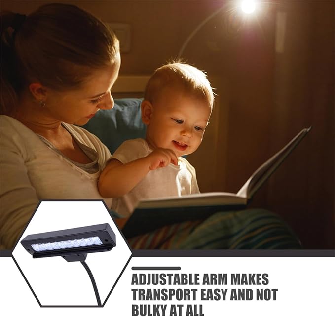 USB Rechargeable LED Music Stand Lamp with Flexible Adjustable Arm Touch Control Dimmable Desk Light for Reading and Keyboard Energy-Saving Table Lamp for Bedroom and Studio