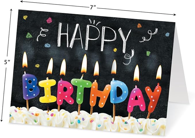 Current Birthday Favorites Birthday Greeting Cards - Set of 20 (2 each of 10 Designs), 5 x 7 Inches, Sentiments Inside, Envelopes Included, Assortment Set