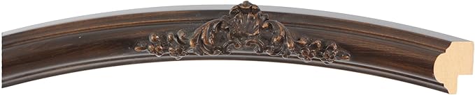 OVALCREST Oval Beveled Wall Mirror for Home Decor - Contessa Style - Rubbed Bronze - 18" x 14"
