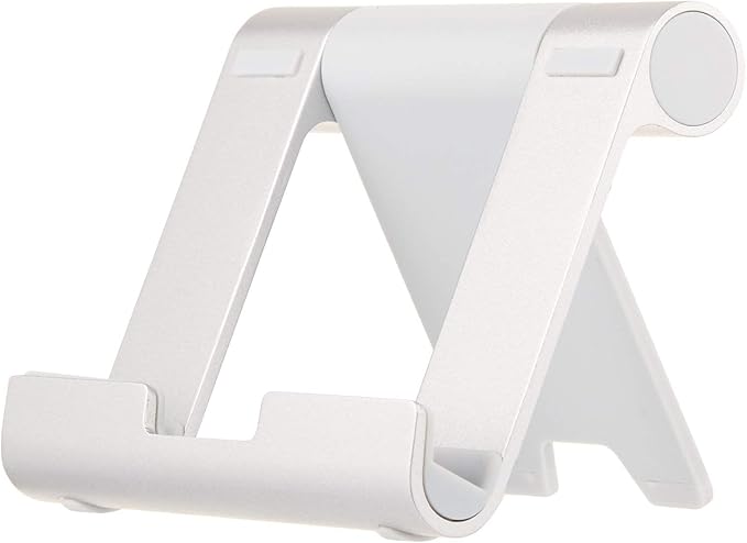 AmazonBasics L6LSH001-CS-R Multi-Angle Portable Stand for Tablets, E-readers and Phones - Silver