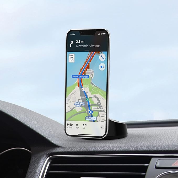 Kenu Airbase Magnetic Dashboard and Windshield Car Phone Holder Mount, Magnetic Cell Phone Holder with 360-Degree Pivot and Strong Suction Cup, Compatible with Latest iPhones, Samsungs, and Androids