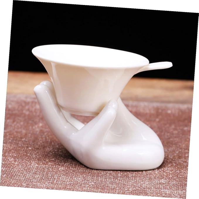2 Sets Ceramic Tea Strainers White Tea Filters Infuser Filters Clean and Giving