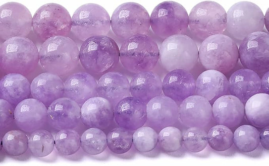 6MM 60PCS Natural Stone Lavender Amethyst Crystal Beads for Jewelry Making DIY Bracelet