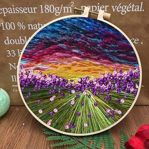 Craft Set for DIY Art Relaxation(Purple Lavender) - Image 5