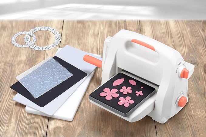 Bira 6 inch Adjustable Die Cutting & Embossing Machine STARTER KIT, 15 pc. Feeding Slot 6-1/4" for 6" Paper and Other Materials (Starter Kit)