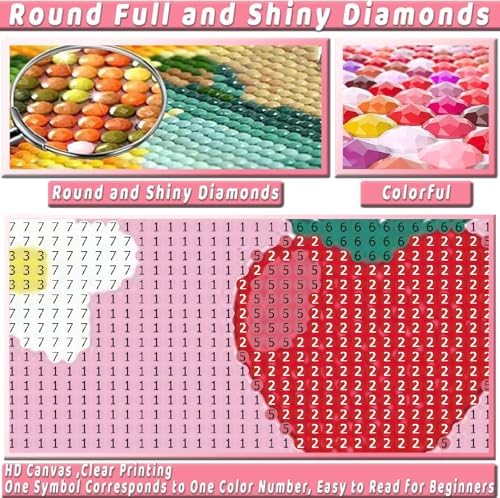 6 Pack Pink Diamond Art Kits for Adults Diamond Painting Kit for Beginner - Image 6