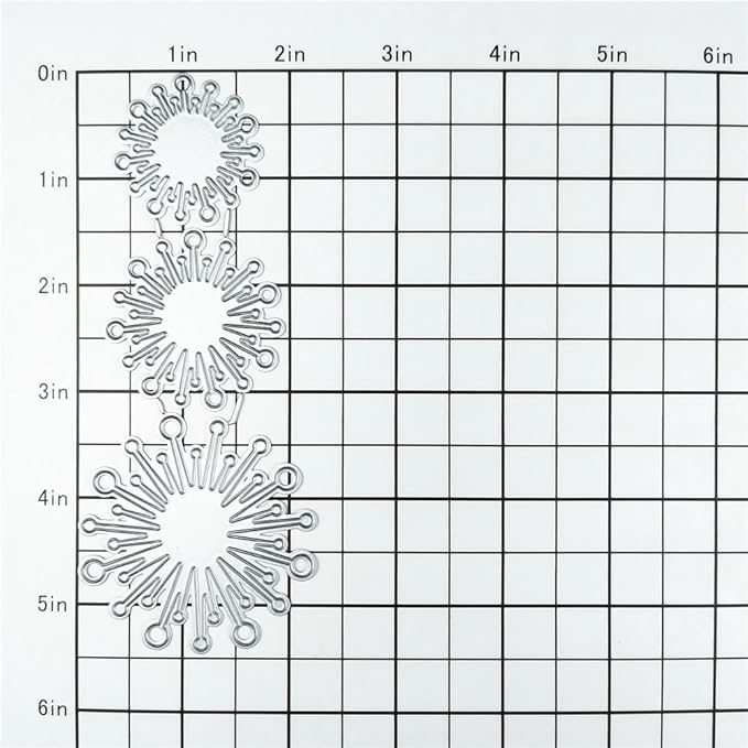 Splicing Flower Stamens Metal Cutting Dies for Card Making, Paper Embossing Die Cuts Kit Templates Supplies, Photo Frame Album DIY Scrapbooking Stencils Sets
