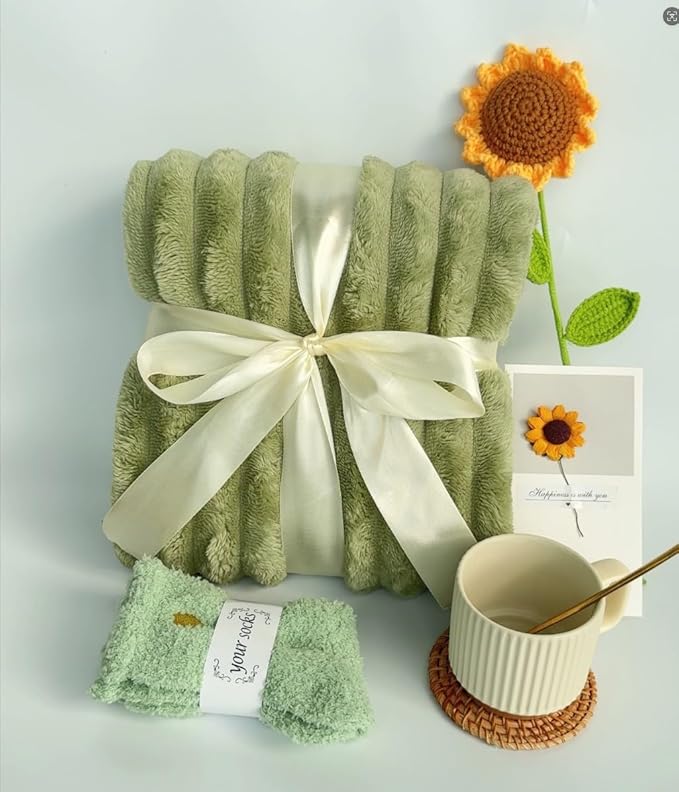 Self Care Gift Sets -7 Pcs Happy Birthday Gifts for Women , Sunflower Gift Basket,Get Well Soon Gifts，Unique Luxury Self Care Box for Women, Mom, Girlfriend, Sister, Best Friend, Wife, Coworker