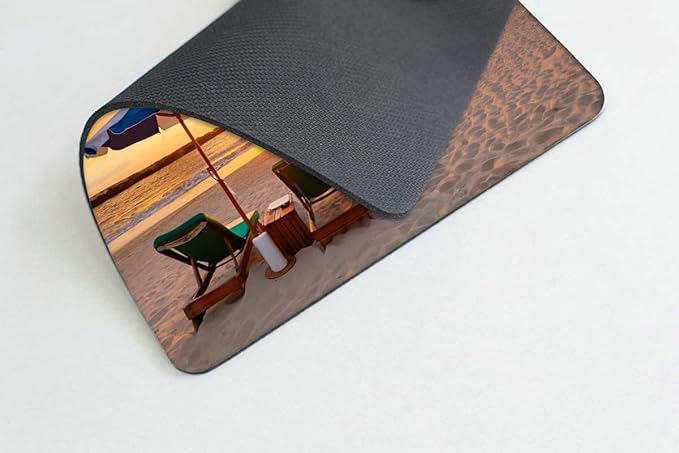 Square Mouse Pad Sunset Over The Ocean,Gaming Mouse Pads for Desk,Soft Computer Waterproof Non-Slip Mouse Mat