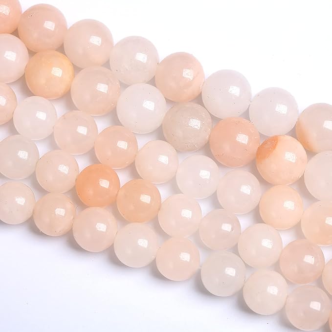 8MM 45PCS Natural Stone Pink Aventurine Loose Beads for Jewelry Making DIY Bracelet