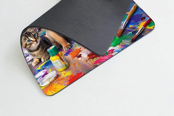 Square Mouse Pad Interesting Puppy (2),Gaming Mouse Pads for Desk,Soft Computer Waterproof Non-Slip Mouse Mat