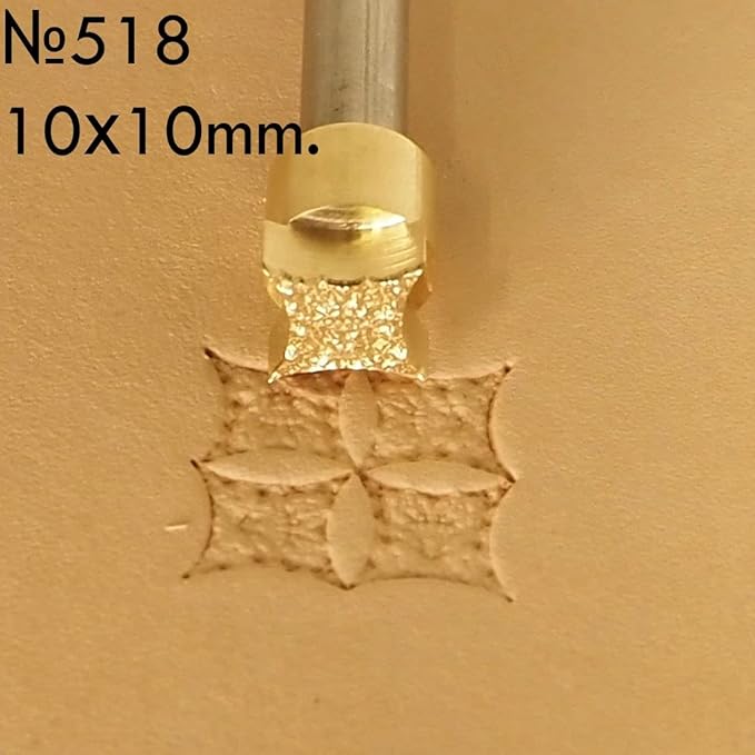 DandS ltd Leather Stamp Tool, Professional Steel Craft Tool for Leatherworking, Embossing, Carving & Stamping Leather Projects, Belts Wallets & DIY Projects Compatible with Mallet #518