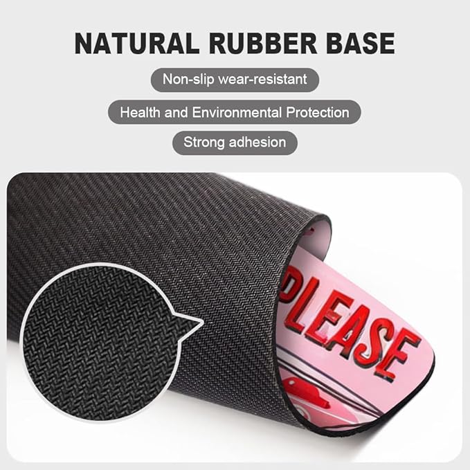 Extra Dirty Please Fun on Weekdays Texture Mouse pad, Square Waterproof and Anti Slip Mouse pad for Office laptops