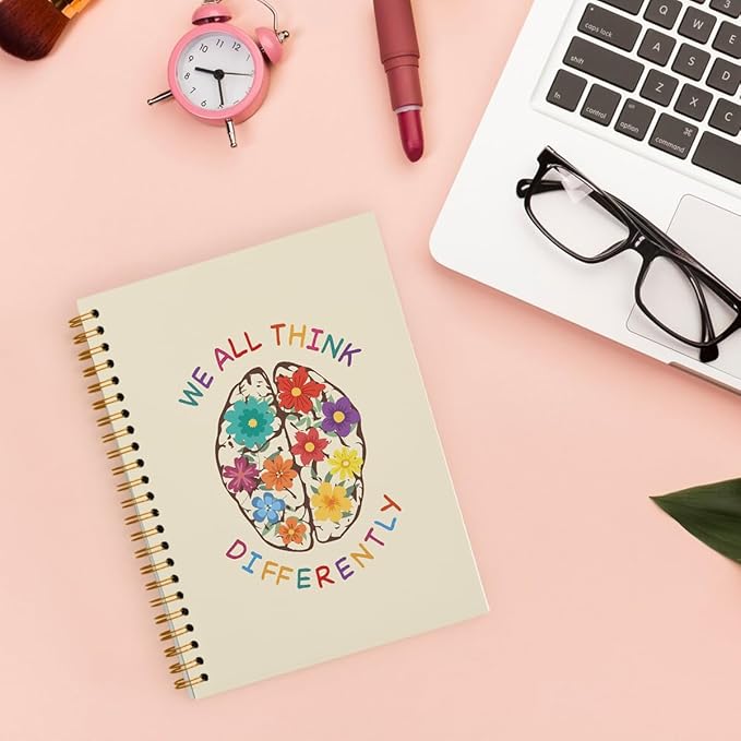 Mental Health Notebook, Mental Health Journal for Women, Chaos Coordinator Notebook Gifts, Therapy Journal for Mental Health, Hardcover Spiral Notebook 5.5x8.3