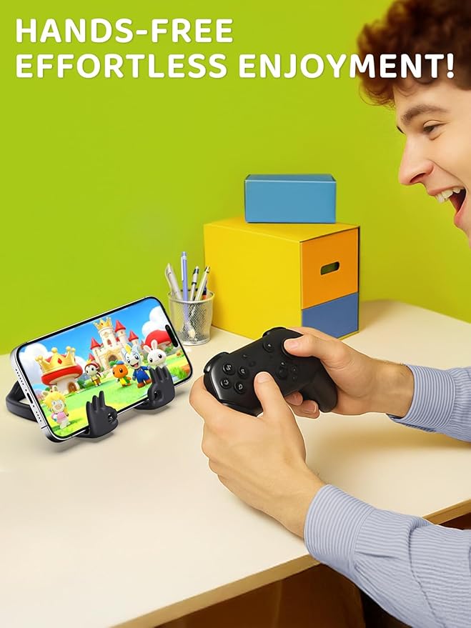 Stocking Stuffers for Teens Boys Mens Gifts: Cell Phone Stand Upgrade Adjustable OK Sign Phone Holder for Desk Kids Adults Teenage Girls Women Birthday Funny Cool Gadgets Ideas Gifts for Christmas