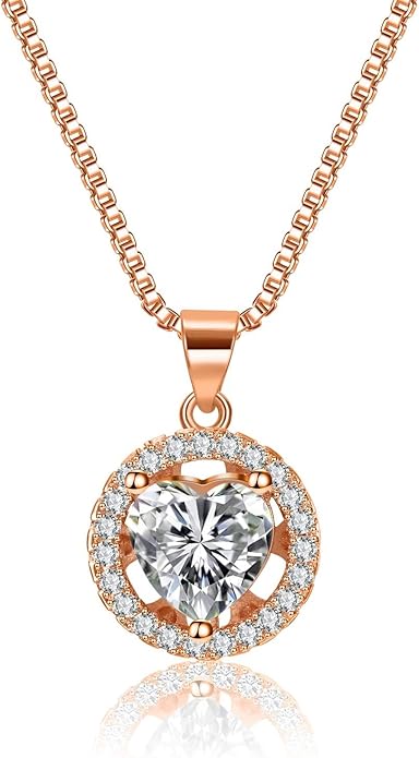 Gifts for Women Jewelry Sets, 4 Pieces Rose Gold Women's Watch Necklace Earring Bracelet Birthday Gifts for Women's Jewelry Sets for Women Gift for Wife Girlfriend Her Birthday Gift for Mom Mother