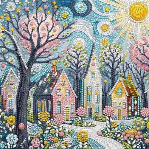 House Diamond Art Kits for Adults,DIY Diamond Painting Kits 12 X 12 inch by Unknown