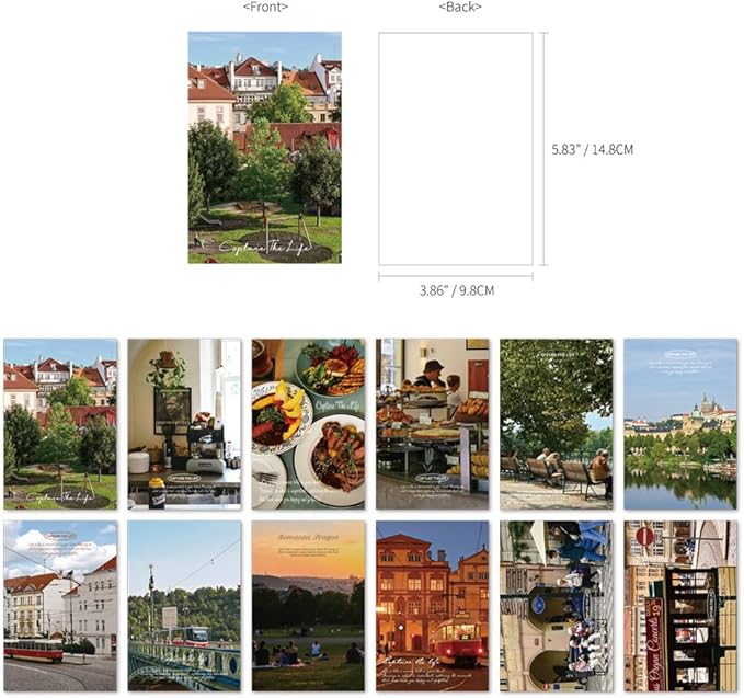 Monolike CAPTURE THE LIFE, PRAGUE Single card - mix 12 pack