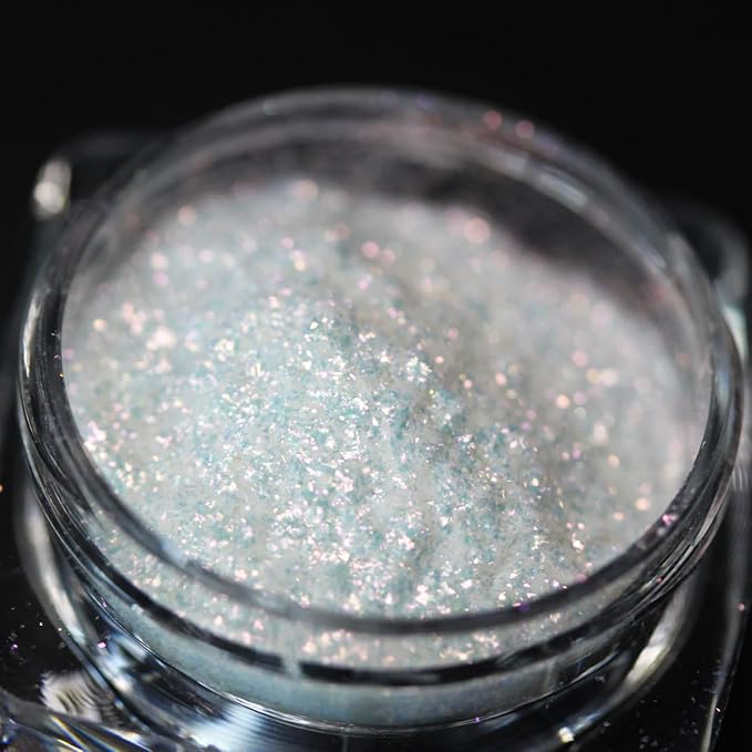 8colors White Pink Series Highlighter Pigment Loose Mica Powder for Resin Craft, Soap Candle Dye, Nail Art, Cosmetics, Paint, Slime Pigment